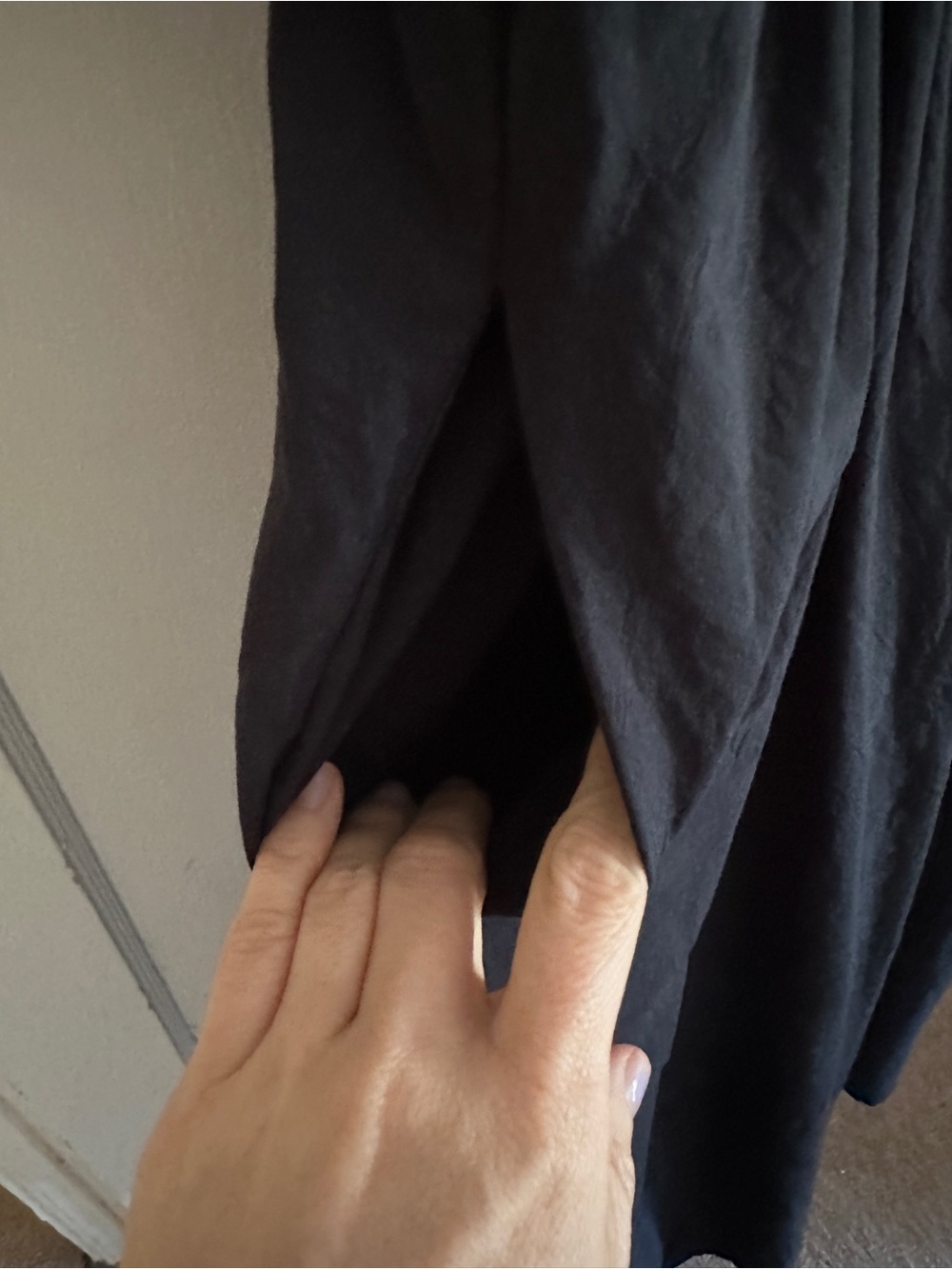 XL Madewell Black melody smocked midi dress - Picture 4 of 6